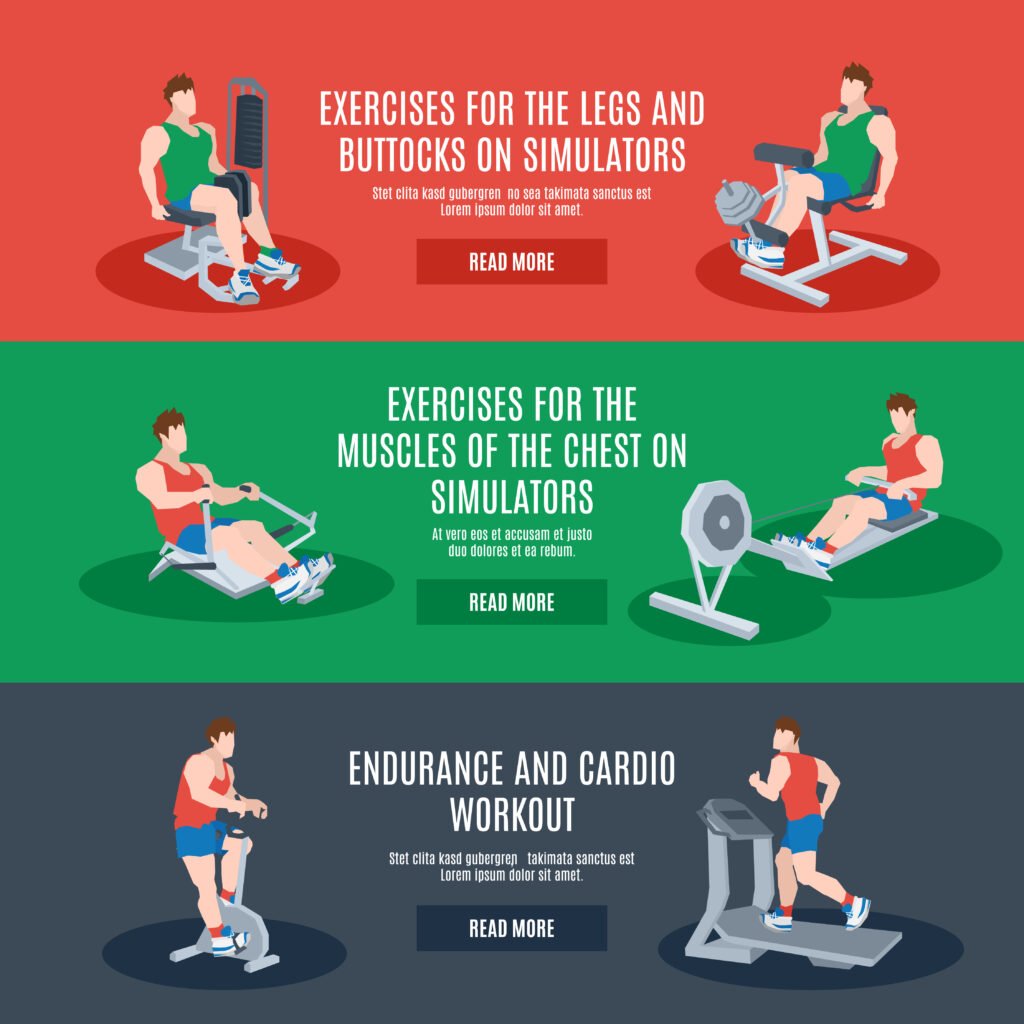Exercise Machines Set
